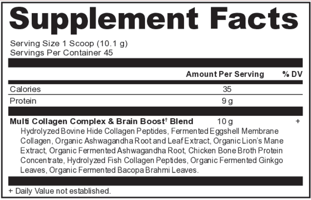 Product image for Multi Collagen Protein - Brain Boost Powder Vanilla.