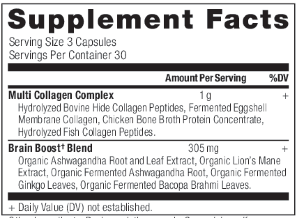 Product image for Multi Collagen - Brain Boost Capsules.