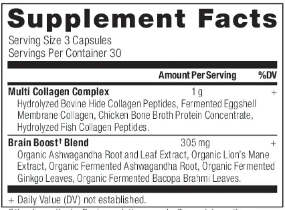 Product image for Multi Collagen - Brain Boost Capsules.