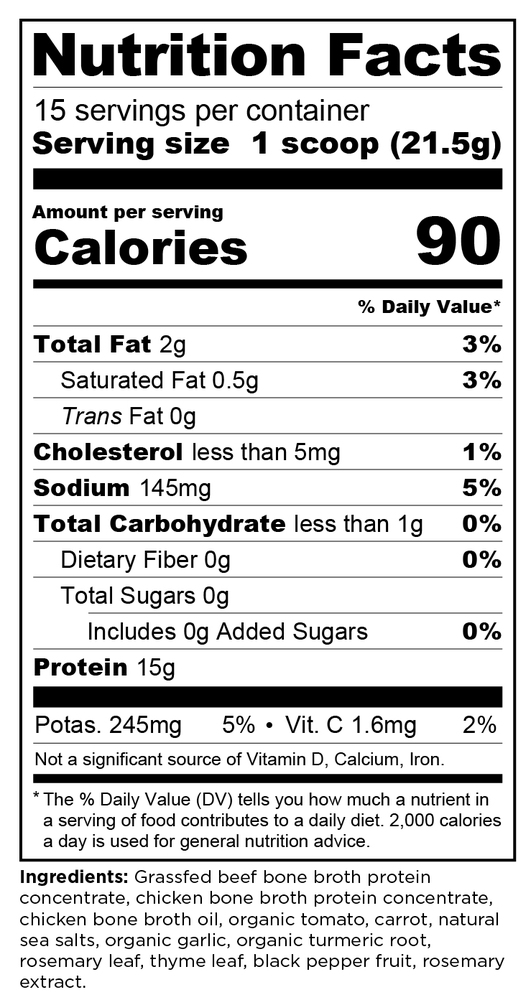 Product image for Bone Broth Protein Chicken Soup.