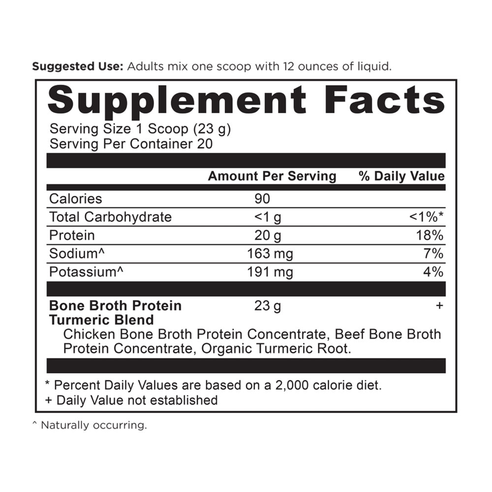 Product image for Bone Broth Protein Turmeric.