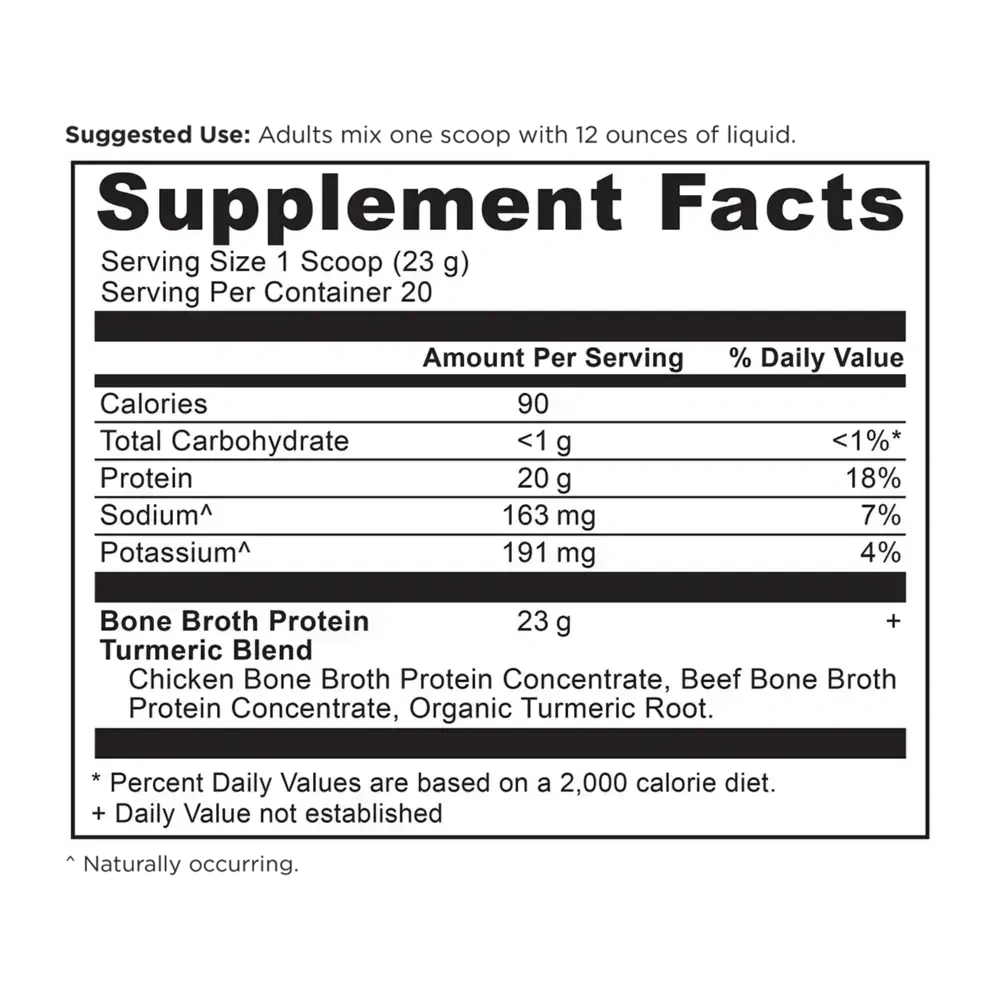 Product image for Bone Broth Protein Turmeric.
