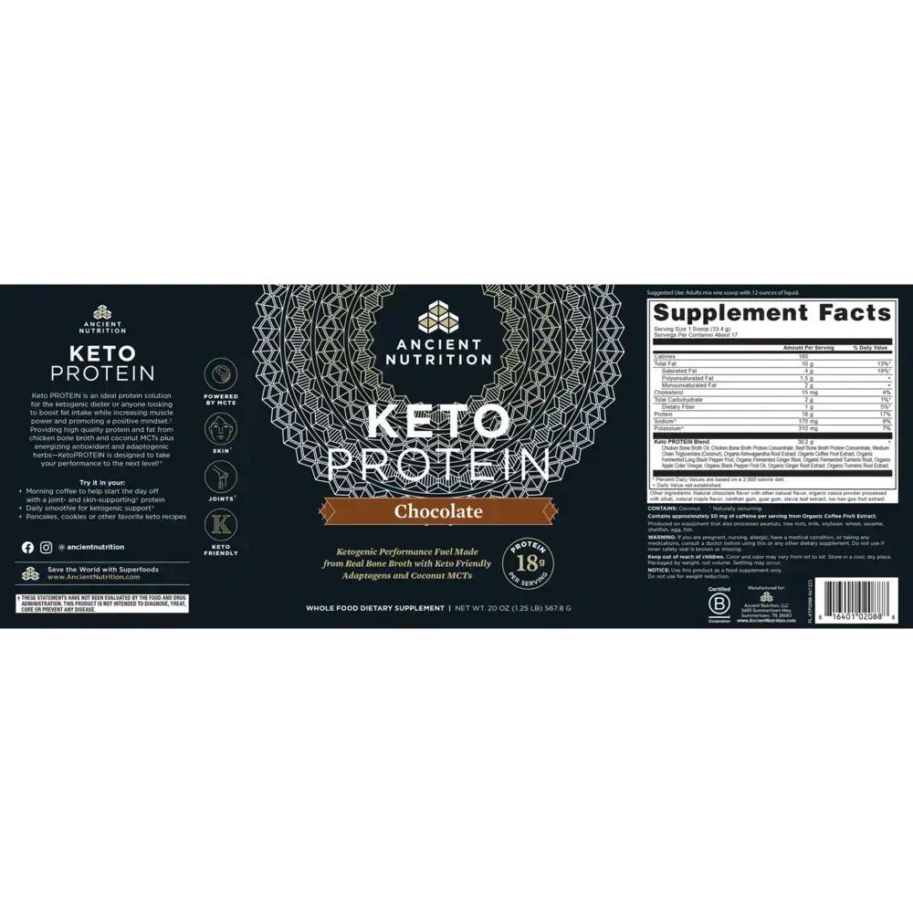 Product image for Keto Protein Chocolate.