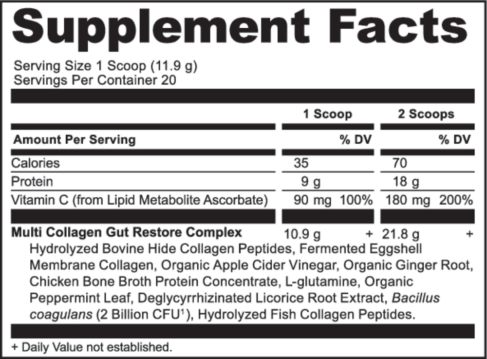 Product image for Multi Coll Protein Gut Restore.