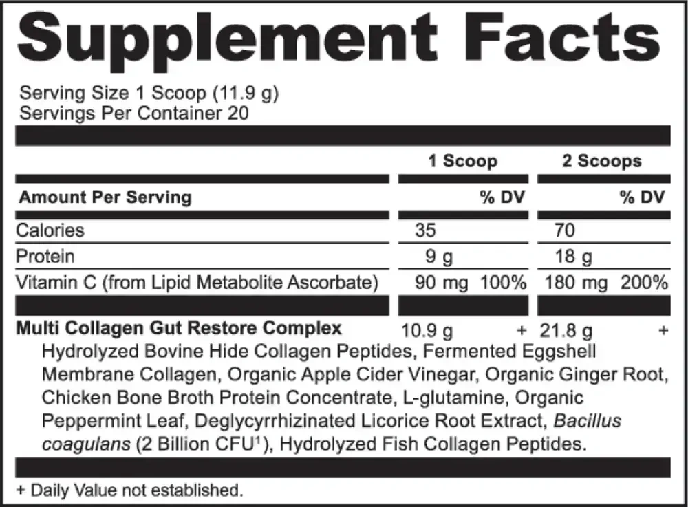 Product image for Multi Coll Protein Gut Restore.