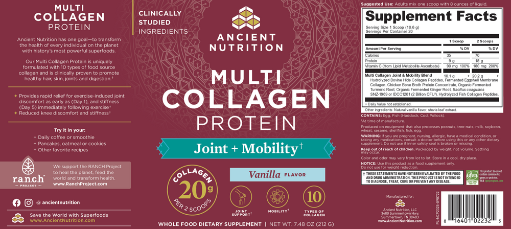 Product image for Multi Collagen Protein Joint &amp; Mobility.