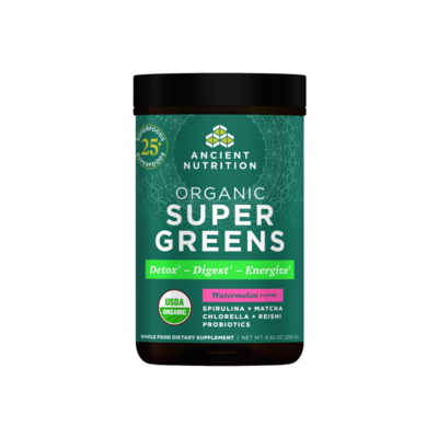 Organic SuperGreens Powder - Watermelon