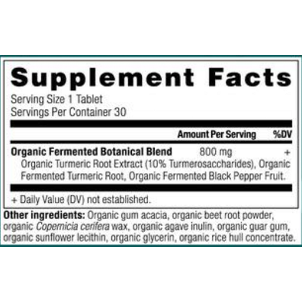 Product image for Organic Turmeric Tablet.