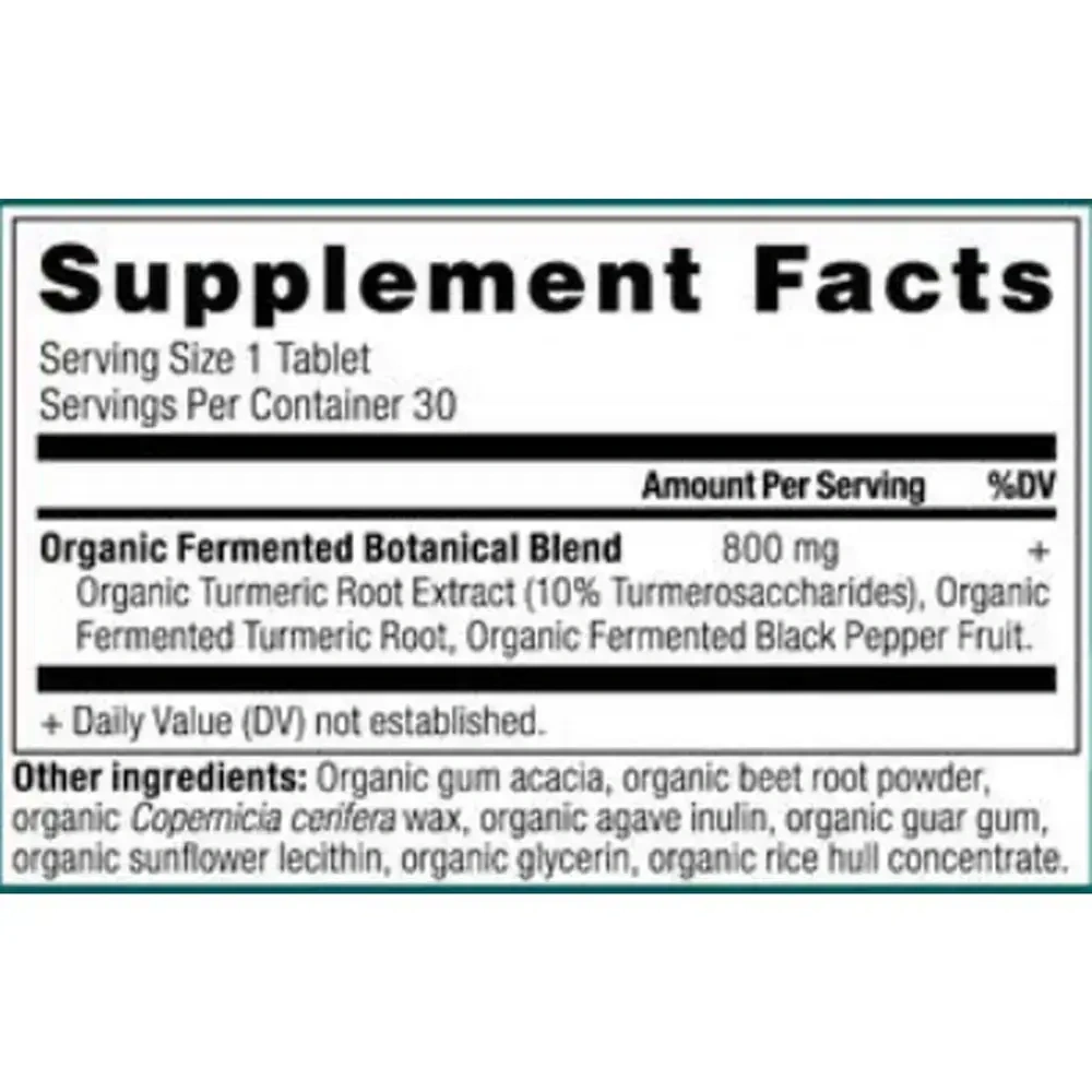 Product image for Organic Turmeric Tablet.