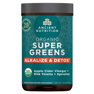 Organic SuperGreens Alkalize & Detox 213 Grams
