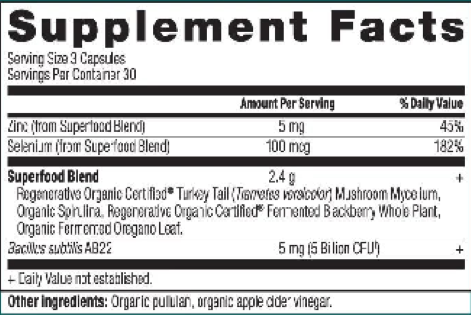Product image for Regenerative Organic Certified Candida Balance.