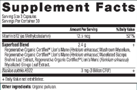 Product image for Regenerative Organic Certified Focused Brain.