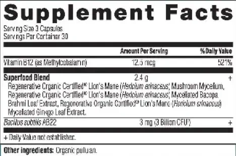 Product image for Regenerative Organic Certified Focused Brain.