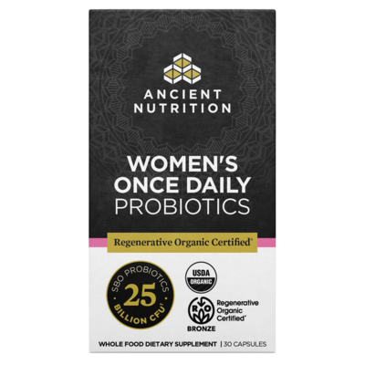 Regenerative Organic Certified Women’s Once Daily Probiotics 25B 30 capsules Regenerative Organic Certified Women’s Once Daily Probiotics 25B 30 capsules