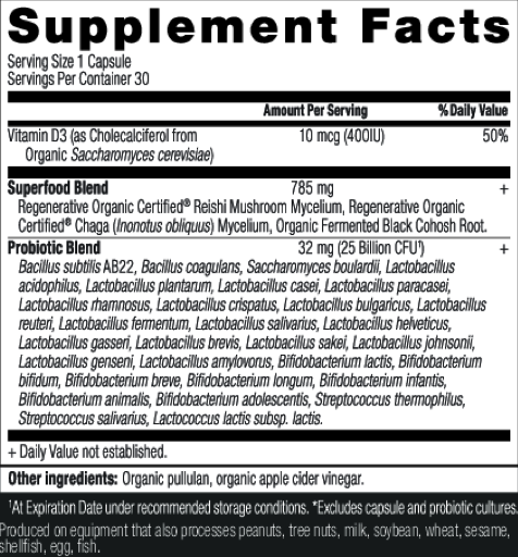 Product image for Regenerative Organic Certified Women's 50+ Once Daily 25B.