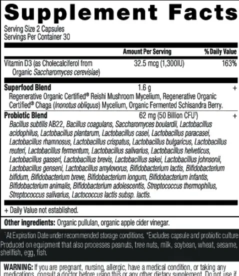 Product image for Regenerative Organic Certified Women's Extra Strength Probiotics 50B.