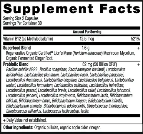 Product image for Regenerative Organic Certified Extra Strength Probiotics 50B.