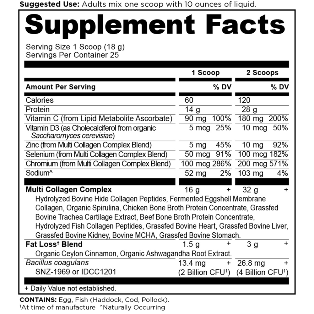 Product image for Multi Collagen Advanced Lean, Cinnamon.