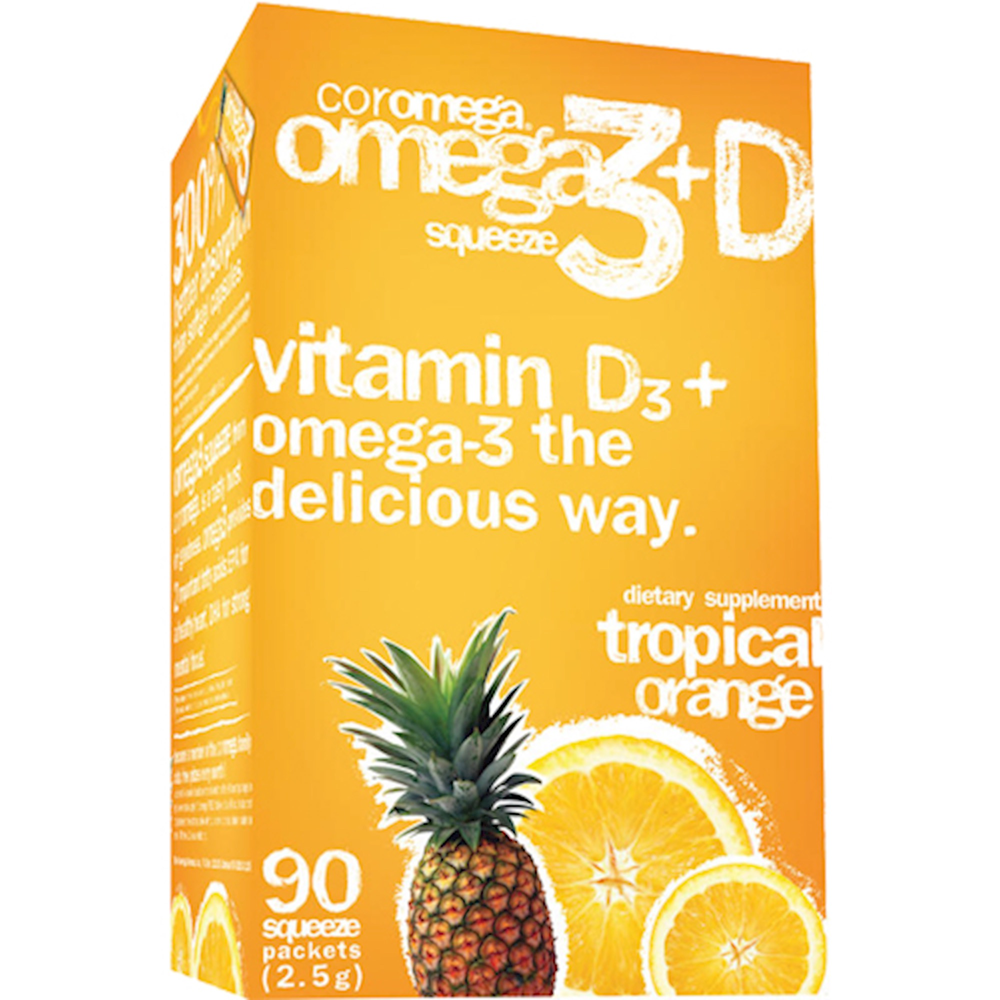 Product image for Omega-3 Squeeze Tropical Squeeze +D Packets.