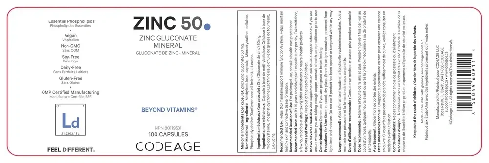 Product image for Zinc 50.