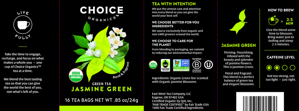 Product image for Jasmine Green Tea.