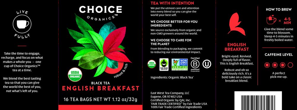 Product image for English Breakfast Tea Organic.