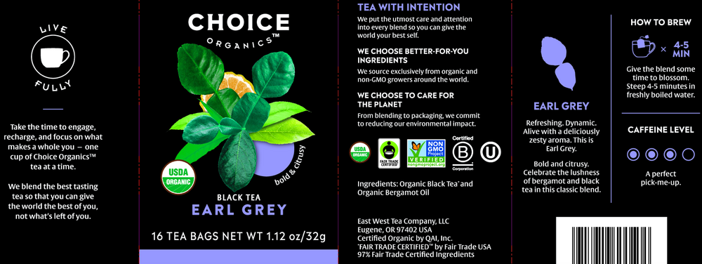 Product image for Earl Grey Tea Organic.