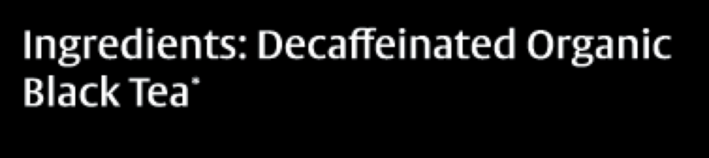 Product image for English Breakfast Decaf Organic.