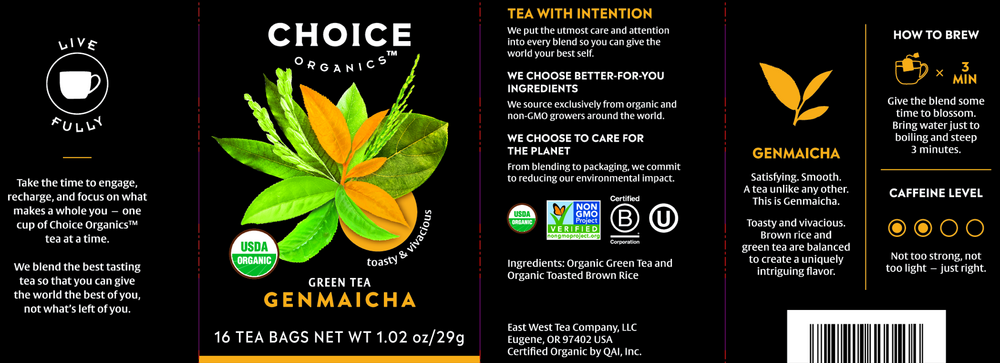 Product image for Genmaicha Green Tea with Rice Organic.