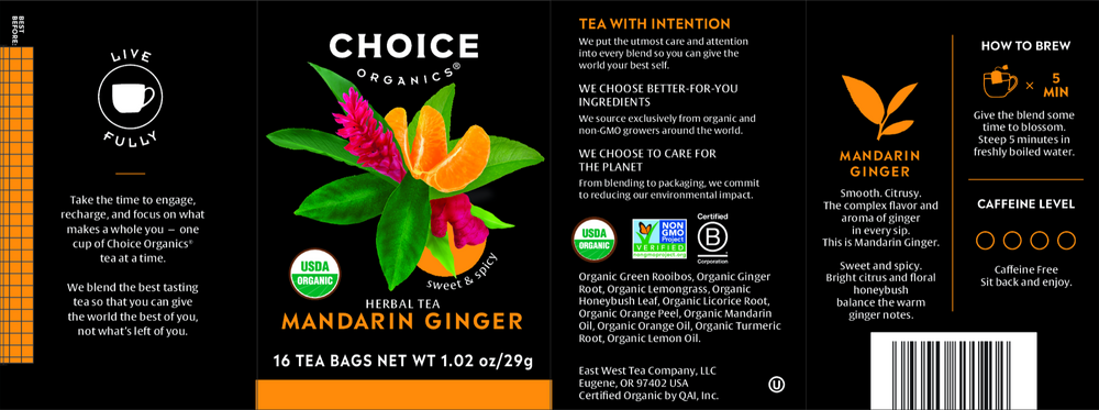 Product image for Mandarin Ginger Tea.