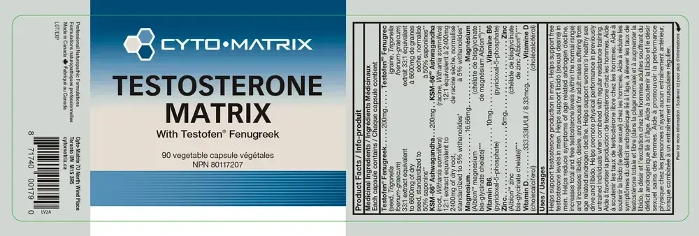 Product image for Testosterone Matrix.