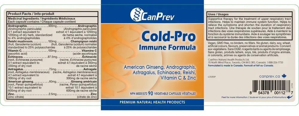 Product image for Cold-Pro Immune Formula.
