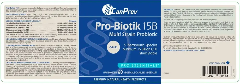 Product image for Pro-Biotik 15B.