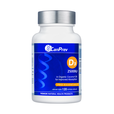 D3 2500IU - MCT Base 120 Softgels