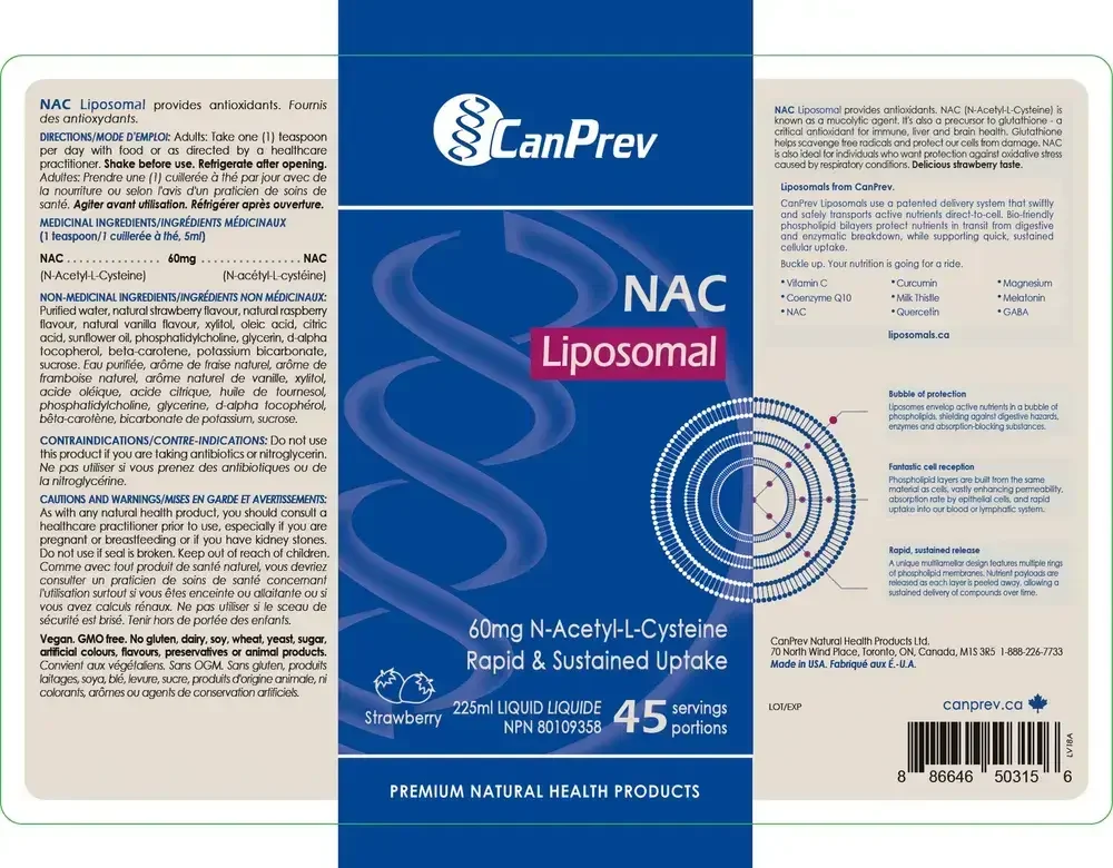 Product image for Liposomal NAC - Strawberry.