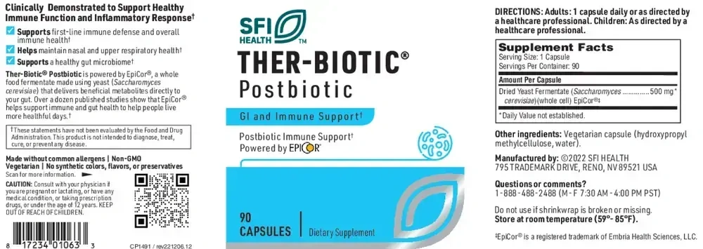 Product image for Ther-Biotic Postbiotic (formerly Epicor).