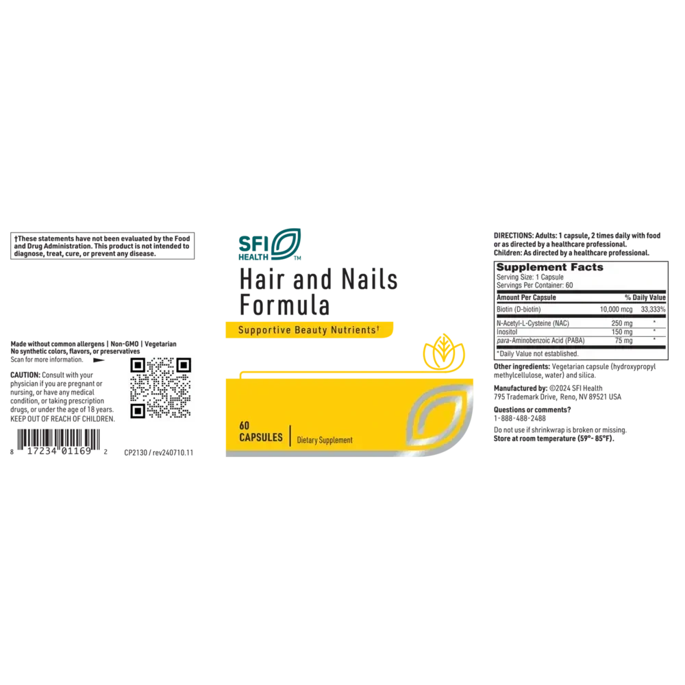 Product image for Hair and Nails Formula.
