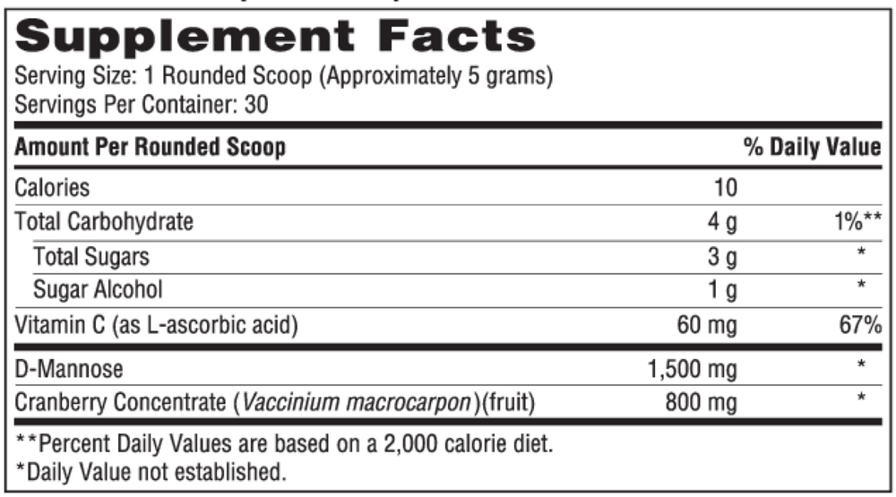 Product image for D-Mannose Plus.