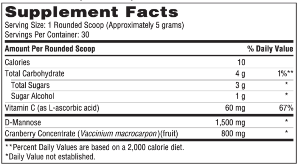 Product image for D-Mannose Plus.
