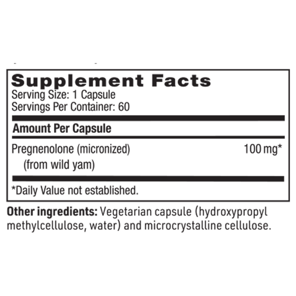 Product image for Pregnenolone 100mg.
