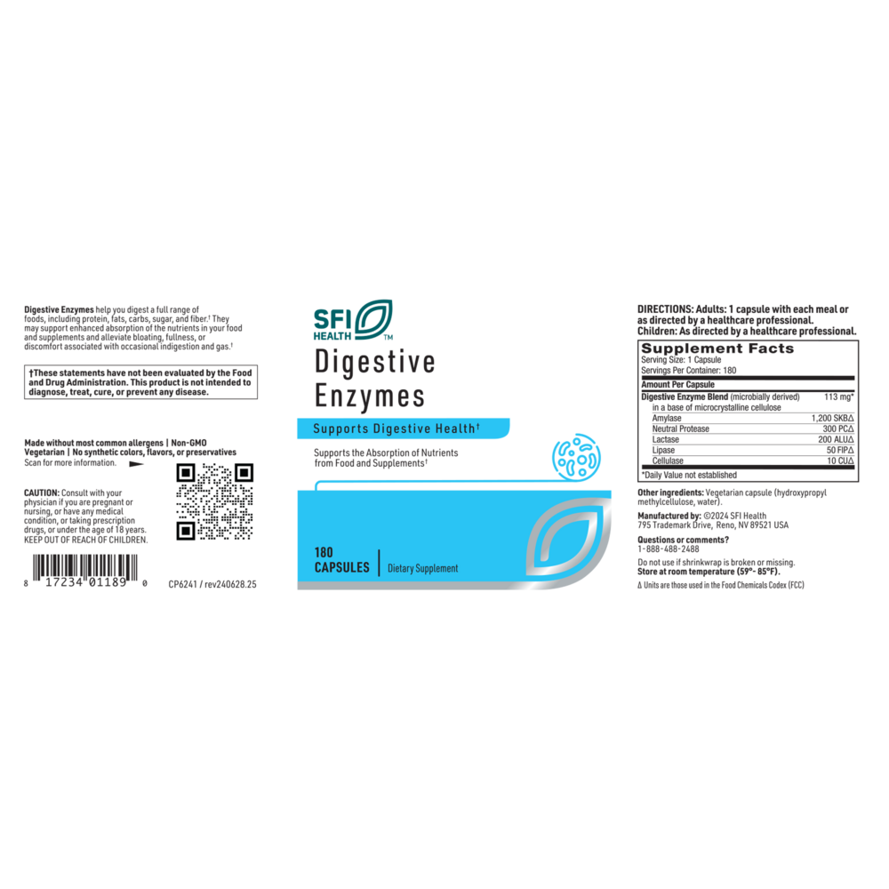 Product image for Digestive Enzymes.