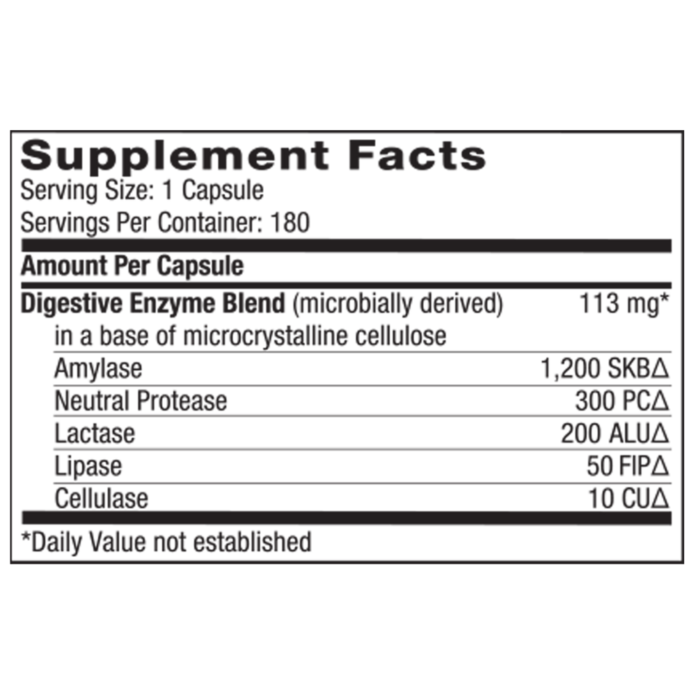 Product image for Digestive Enzymes.