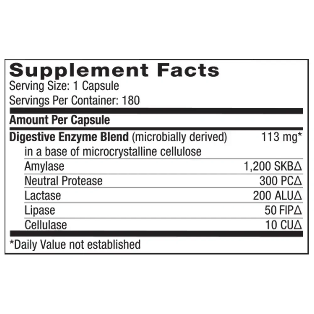 Product image for Digestive Enzymes.