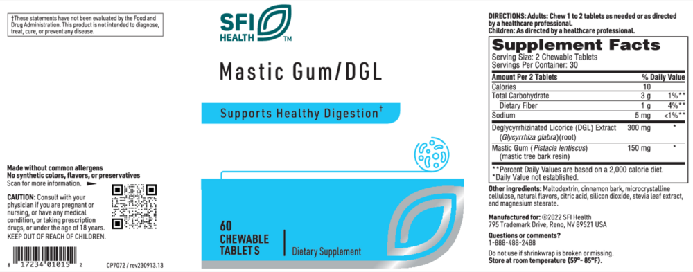 Product image for Mastic Gum/DGL.