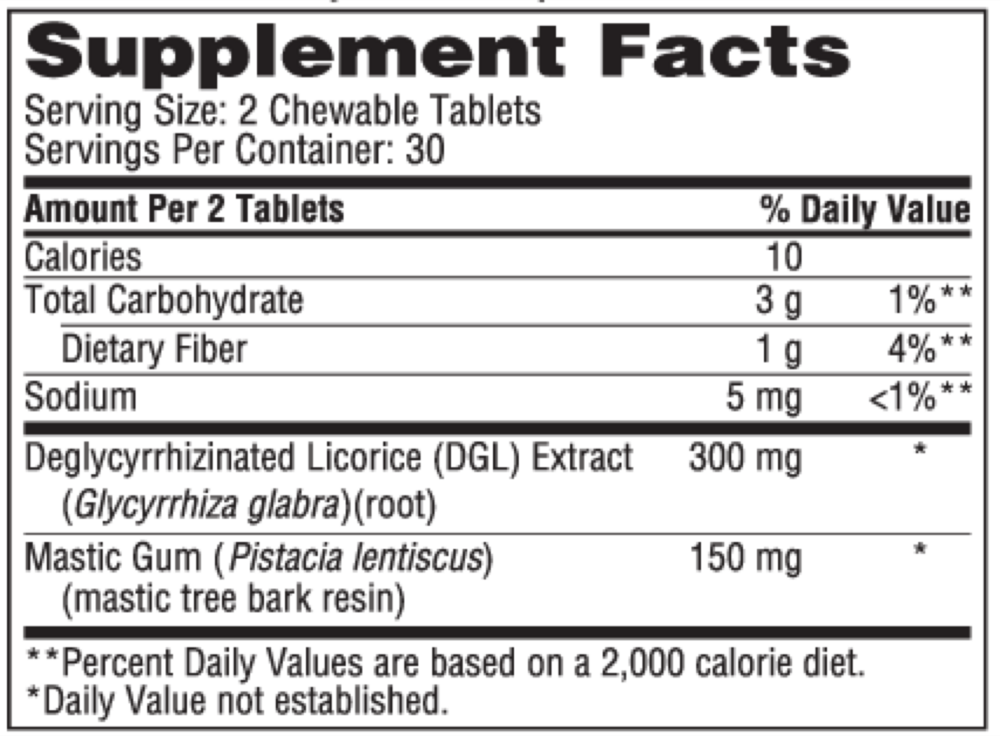 Product image for Mastic Gum/DGL.
