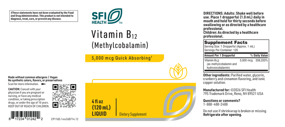 Product image for Vitamin B12 (Methycobalamin).