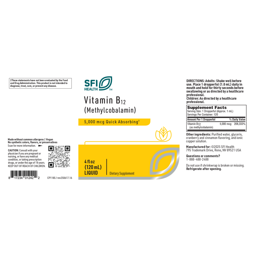 Product image for Vitamin B12 (Methycobalamin).