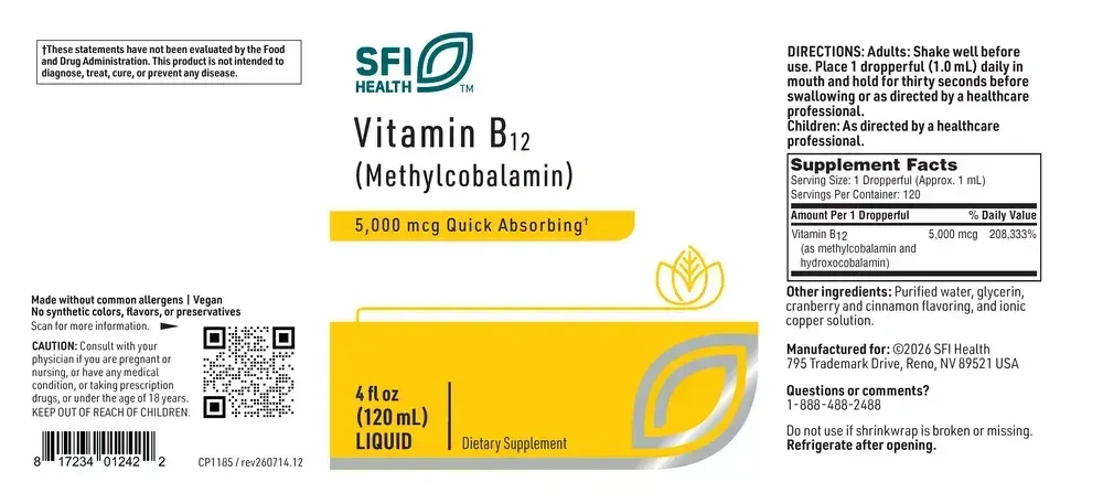 Product image for Vitamin B12 (Methycobalamin).