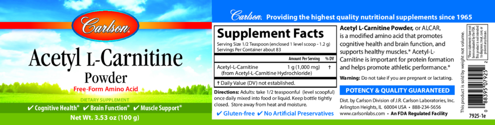 Product image for Acetyl L-Carnitine Powder.