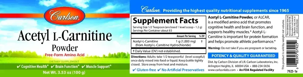 Product image for Acetyl L-Carnitine Powder.
